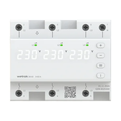 Реле напряжения Welrok D6-63